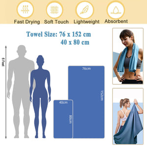 Beach Towel Dry Fast Towel Travel Sports Gym Towel